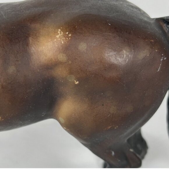 Retired Breyer Horse #3175 Action Drafters Dark Bay Friesian Brown Vintage - Picture 3 of 10